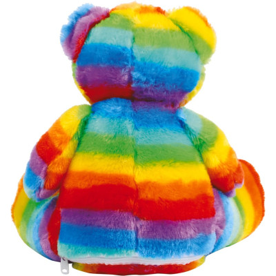 Urso de peluche com fecho multicolor